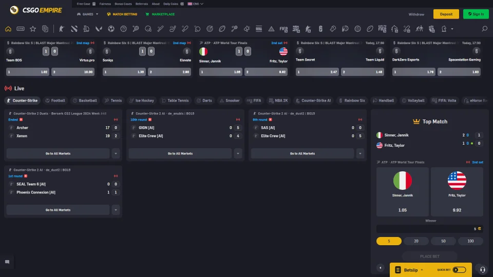 CSGOEmpire Betting