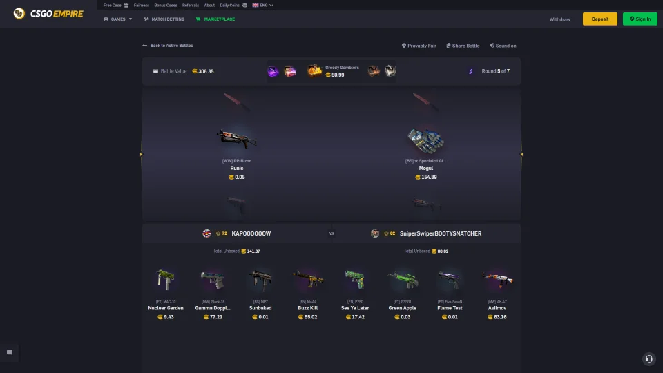 CSGOEmpire Case Battles