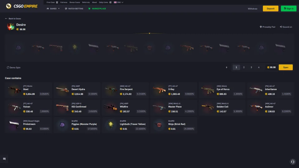 CSGOEmpire Case Opening