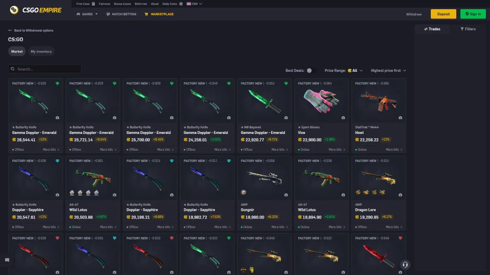 CSGOEmpire Market